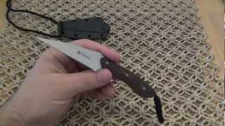 Knife Review  CRKT  SPEW Small Fixed Blade [upl. by Arondel998]