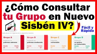 ¿Cómo consultar tu grupo en Nuevo Sisbén IV  Fácil y Rápido [upl. by Zel]