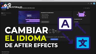 Cómo cambiar de idioma en After Effects  Tutoriales de After Effects en español [upl. by Eimyaj]