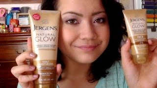 Review  Jergens Natural Glow Lotion Face amp Body [upl. by Brinkema]