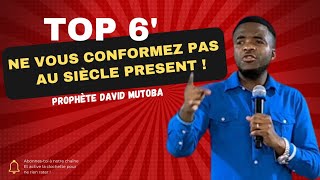 NE VOUS CONFORMEZ PAS AU SIÈCLE PRESENT ROMAINS 122 PAR PROPHETE DAVID MUTOBA PROGEM [upl. by Kravits]