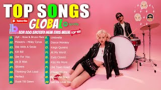 Top Songs Global Billborad Hot 100  Top 100 Spotify New This Week 2025  Bruno Mars Charlie Puth [upl. by Swetiana]