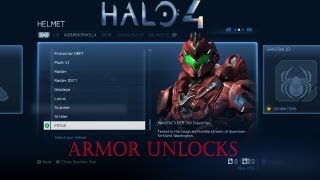 ★ Halo 4  All Armor Unlocks ft Gears  WAY➚ [upl. by Ardeahp]