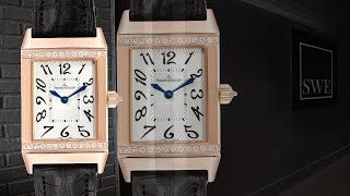 Jaeger LeCoultre Reverso Duetto Classique Rose Gold Diamond Watch 256275  SwissWatchExpo [upl. by Nonahs]