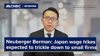 Neuberger Berman expect wage hikes in Japan to trickle down and extend to smaller firms [upl. by Etz341]