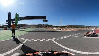 360 Video  Full Track Karting Race at Portimao Starting from 2nd [upl. by Charters]