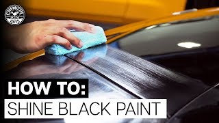 How To Add Shine and Protection to Black Paint  Chemical Guys [upl. by Ttergram640]