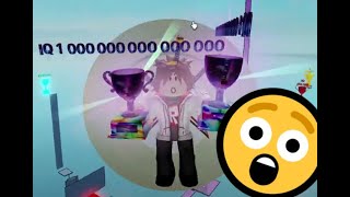 Getting IQ 1 Quadrillion in IQ Obby and Showcasing it Roblox [upl. by Mclaughlin]