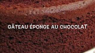 Gateau éponge au chocolat ultra moelleux [upl. by Ifar]