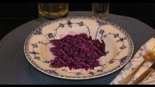 How to make Danish Red Cabbage Rødkaal Homemade side dish recipe for dinners leftovers Christmas [upl. by Nomi492]