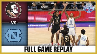 Florida State vs North Carolina Full Game Replay  2024 ACC Men’s Basketball Tournament [upl. by Nagaek]