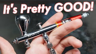 Is this the BEST Beginners Airbrush  Reviewing Neoecos £30 Airbrush Kit [upl. by Obola]