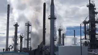 GFFR responding to refinery for reported explosion and possible fire [upl. by Bekha]