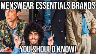 MENSWEAR ESSENTIALS BRANDS YOU SHOULD KNOW MENS FASHION TRENDS 2024 [upl. by Aneekas]