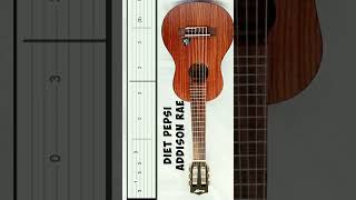 Addison rae guitar fingerpicking tabs [upl. by Silvan716]