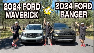 Whats the Difference 2024 Ford Maverick vs 2024 Ford Ranger [upl. by Pimbley]