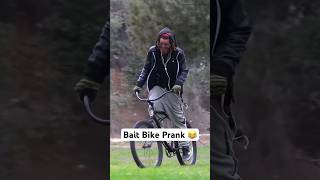 Bait Bike Prank 😂 joeysalads pranks Shorts [upl. by Airetas]