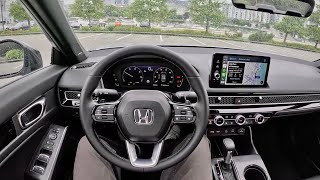 2025 Honda Civic Hybrid Sport Touring  POV First Driving Impressions [upl. by Reivad]