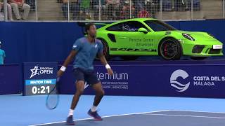 European Open  Highlights semifinal Monfils vs Schwartzman [upl. by Levitt]