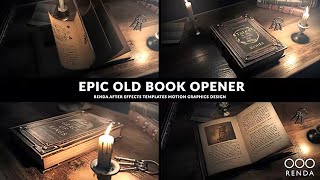 Old Book Opener  After Effects Template  ★ AE Templates [upl. by Jaimie]