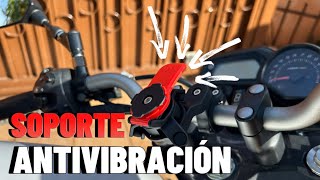 SOPORTE ANTIVIBRACIÓN PARA TU MOTO DE ALIEXPRESS 🏍️🇨🇳montaje y prueba incluidos✅ [upl. by Sayette]