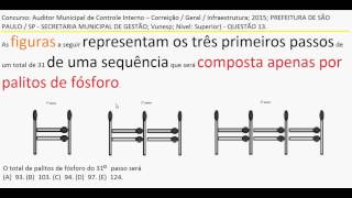 Curso Raciocínio Lógico Teste Psicotécnico Contagem palito fósforo Detran Concurso Figura Abstrato [upl. by Llessur]