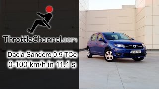 Dacia Sandero TCe 90 acceleration  ThrottleChannelcom [upl. by Yesnyl]