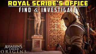 Find and Investigate the Royal Scribes Office  End of the Snake  Assassins Creed Origins [upl. by Steele]