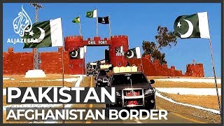 Trumpstyle wall Pakistan building wall on Afghan border [upl. by Nikaniki]