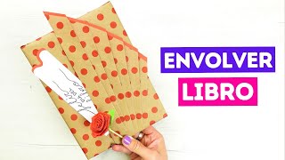 📚 Cómo envolver un LIBRO para regalo de forma original ¡Fácil [upl. by Bikales205]