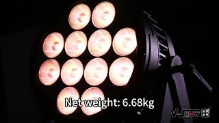 Waterproof LED par light 1220W RGBWAUV [upl. by Dwaine958]