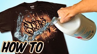 How To Custom Bleach Dye TShirts [upl. by Lamrert]