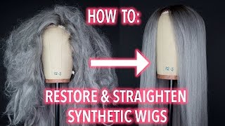 How To Restore and Straighten A Synthetic Wig [upl. by Cressler]