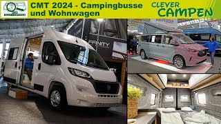 Campingbusse und Wohnwagen  Messerundgang CMT 2024  Clever Campen [upl. by Llenyt535]