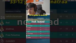 33 kills vs sinatraa part 1 valorant valorantclips radiant sinatraa gaming [upl. by Airdnaxela730]