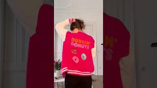 Mein Versuch eine Dunkin Donut Jacke zu designen und zu besticken [upl. by Olsson]