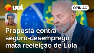 Proposta contra segurodesemprego de ala do governo mata reeleição de Lula em 2026  Sakamoto [upl. by Athalia]