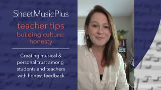 Sheet Music Plus Teacher Tips  Building Culture Honesty [upl. by Henderson]