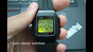 Casio F201WA classic Good of 14 dollar light test [upl. by Kahn]