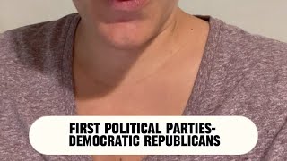 First Political Parties Democratic Republicans  APUSH in 1 MIN Daily [upl. by Anyala]