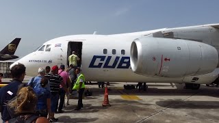 Cubana An158  Flight from Santo Domingo Las Americas Intl SDQ to Santiago de Cuba SCU [upl. by Wadleigh]