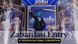 Zabardast Entry of Gurinder Singh Badshah of Biosash at The National Convention 2022 [upl. by Ankeny]