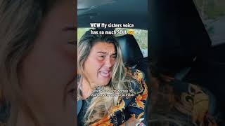 WOAH My Sisters Voice 🤯 siblings sister brothersister singing singers fyp [upl. by Rudyard]