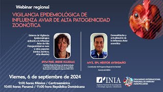 Webinar regional vigilancia epidemiológica de influenza aviar de alta patogenicidad zoonótica [upl. by Grote604]