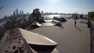 Exploring Castle Point Skatepark in Hoboken NJ [upl. by Ahsiak298]