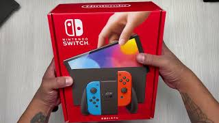 Unboxing NINTENDO SWITCH OLED 2023 en español [upl. by Carrissa]