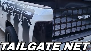 ProNet Tailgate Net Install On Ram Truck [upl. by Hterrag884]