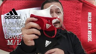 UNBOXING Adidas Sportwear Face Cover 3 Pack ML  Face Mask Adidas Dual Layer Review [upl. by Udall]