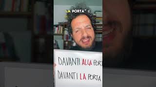 DAVANTI O DAVANTI A grammatica italiano lingua errori linguaitaliana [upl. by Aniat]