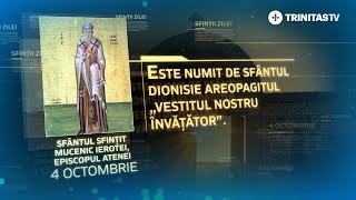 Sfântul Sfințit Mucenic Ierotei episcopul Atenei – 4 octombrie Sinaxar [upl. by Ralyt]